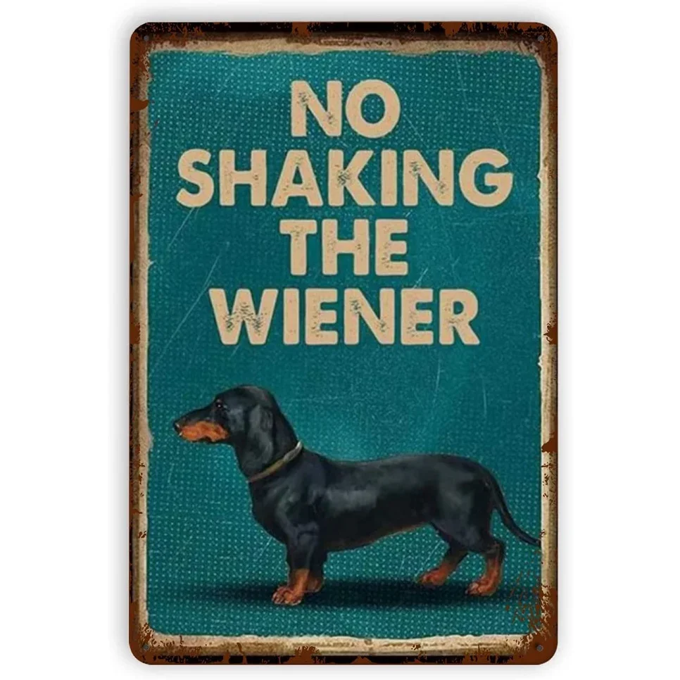 Dachshund Do Not Shake Wiener Metal Poster Tin Sign Flat Wall Home Bar Cafe Decoration Poster Plaque Wall Decoration Posters
Dachshund Do Not Shake Wiener Metal Poster Tin Sign Flat Wall Home Bar Cafe Decoration Poster Plaque Wall Decoration Posters