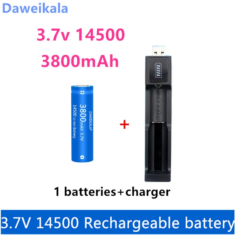 2022 New 14500 Li-ion battery 3.7V 3800mah rechargeable battery for flashlight LED flashlight toys + free delivery + Charger
2022 New 14500 Li-ion battery 3.7V 3800mah rechargeable battery for flashlight LED flashlight toys + free delivery + Charger
