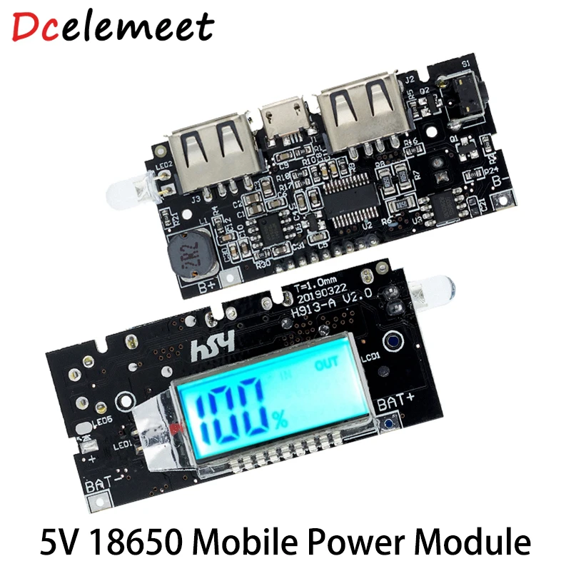 Dual USB 5V 1A 2.1A Mobile Power Bank 18650 Lithium Battery Charger Board Digital LCD Charging Module PCB Power Module For Phone
Dual USB 5V 1A 2.1A Mobile Power Bank 18650 Lithium Battery Charger Board Digital LCD Charging Module PCB Power Module For Phone