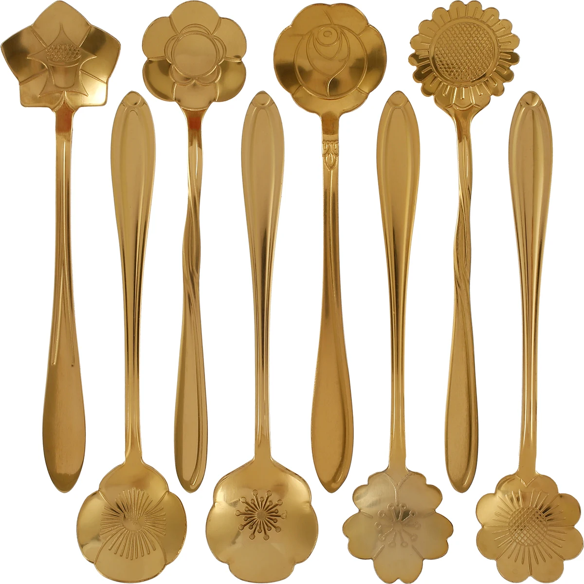 8 шт., десертная ложка из нержавеющей стали 
8 шт., десертная ложка из нержавеющей стали