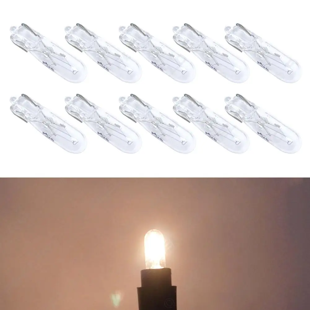 10X T5 1.2W 12V Yellow Car Halogen Bulb Wedge Lamp Automobile Dashboard Warning Indicator Bulb Instrument light for Car Interior
10X T5 1.2W 12V Yellow Car Halogen Bulb Wedge Lamp Automobile Dashboard Warning Indicator Bulb Instrument light for Car Interior