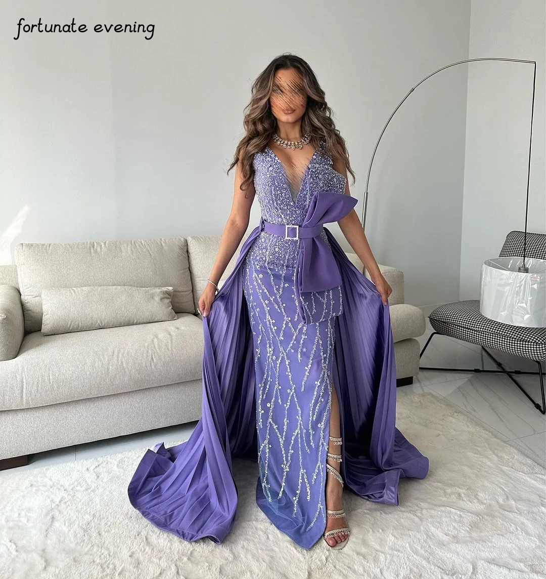 Fortunate Evening Elegant Vintage Sexy Purple Beading Sequined Bow Belt V-Neck Formal Occasion Prom Dress Evening Party Gowns
Fortunate Evening Elegant Vintage Sexy Purple Beading Sequined Bow Belt V-Neck Formal Occasion Prom Dress Evening Party Gowns