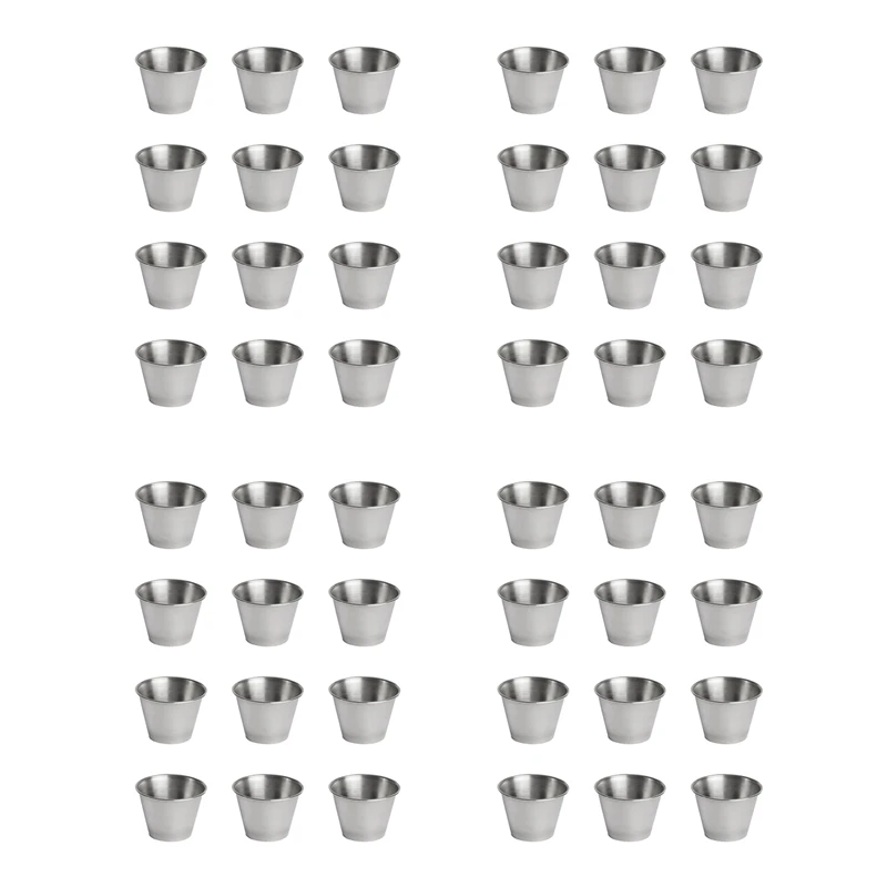 48 Pack Stainless Steel Condiment Sauce Cups,Commercial Grade Dipping Sauce Cups,Ramekin Condiment Cups Portion Cups
48 Pack Stainless Steel Condiment Sauce Cups,Commercial Grade Dipping Sauce Cups,Ramekin Condiment Cups Portion Cups