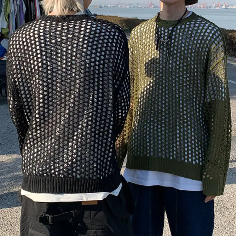 Пуловер Harajuku, вязаный, свободный, винтажный, в стиле хип-хоп
Пуловер Harajuku, вязаный, свободный, винтажный, в стиле хип-хоп