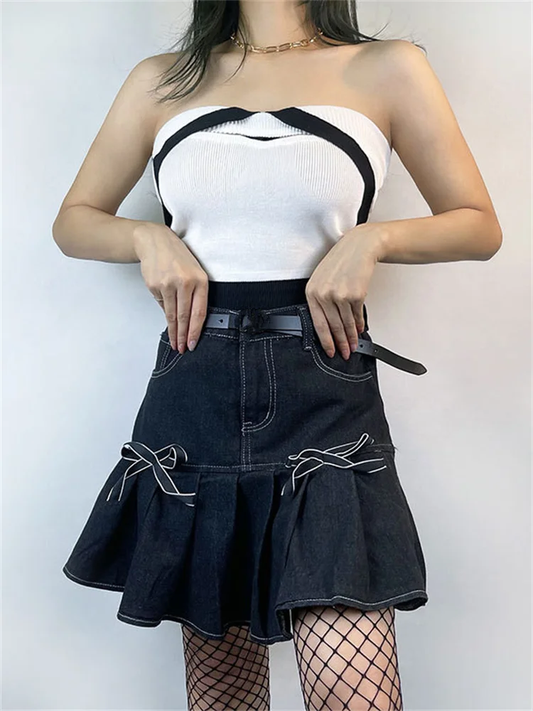 hirigin Kawaii Bowknot Mini Skirts Vintage High Waist Ruffles Pleated Denim Skirts Women Harajuku Grunge Dark Academia Skirts
hirigin Kawaii Bowknot Mini Skirts Vintage High Waist Ruffles Pleated Denim Skirts Women Harajuku Grunge Dark Academia Skirts