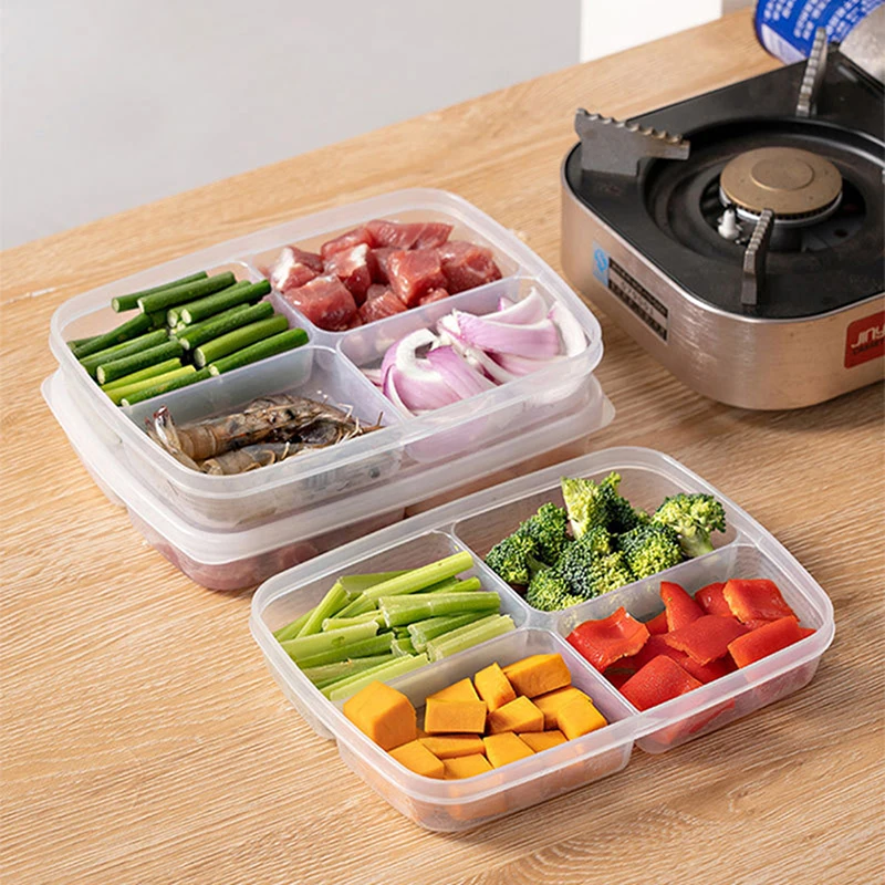 4 Grids Food Fruit Storage Box Portable Compartment Refrigerator Freezer Organizers Sub-Packed Meat Onion Ginger Clear Crisper
4 Grids Food Fruit Storage Box Portable Compartment Refrigerator Freezer Organizers Sub-Packed Meat Onion Ginger Clear Crisper
