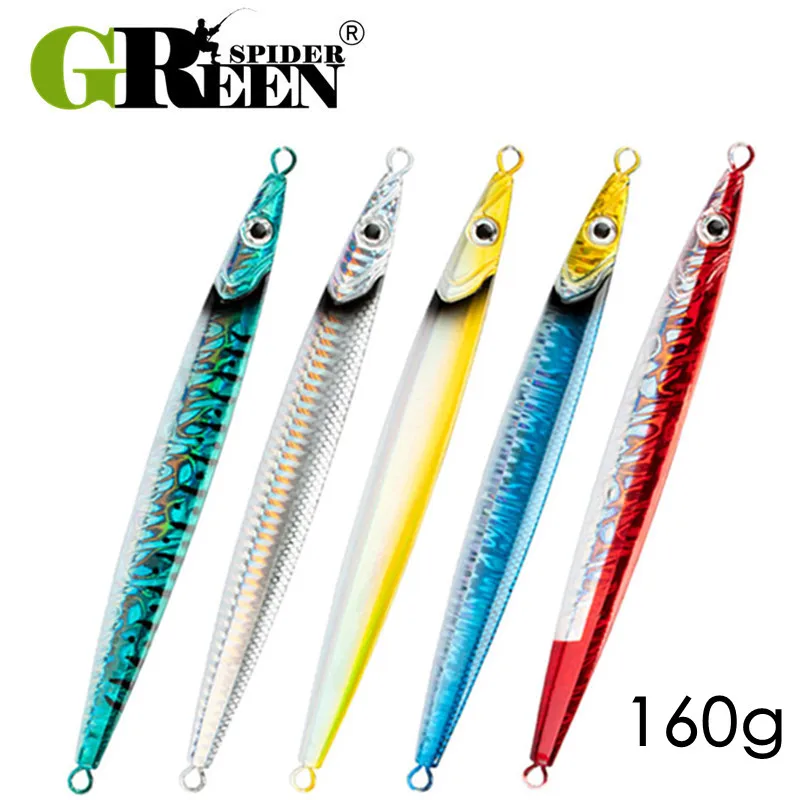 1PC Slow Cast Jigging Bait 160g Pesca Lures Long Metal Jig Fishing Lure Artificial Hard Bass Pike Fishing Tackle
1PC Slow Cast Jigging Bait 160g Pesca Lures Long Metal Jig Fishing Lure Artificial Hard Bass Pike Fishing Tackle
