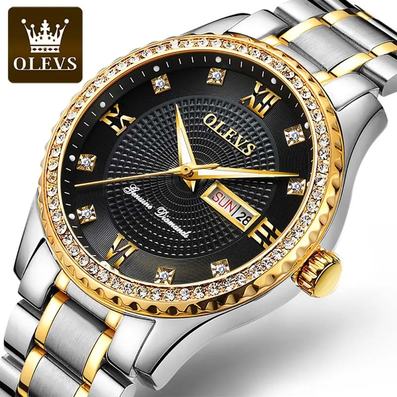 OLEVS Quartz Watch for MenTop Luxury Brand Man Watch Stainless Luminous Diamond Wristwatches Waterproof watches smart watches
OLEVS Quartz Watch for MenTop Luxury Brand Man Watch Stainless Luminous Diamond Wristwatches Waterproof watches smart watches