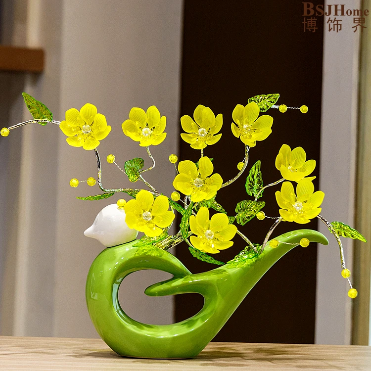 Design Birds Ceramic Acrylic Creative Fashion Flowers Vase Home Decoration Accessories Crafts Room Wedding Dining Table Vase
Design Birds Ceramic Acrylic Creative Fashion Flowers Vase Home Decoration Accessories Crafts Room Wedding Dining Table Vase