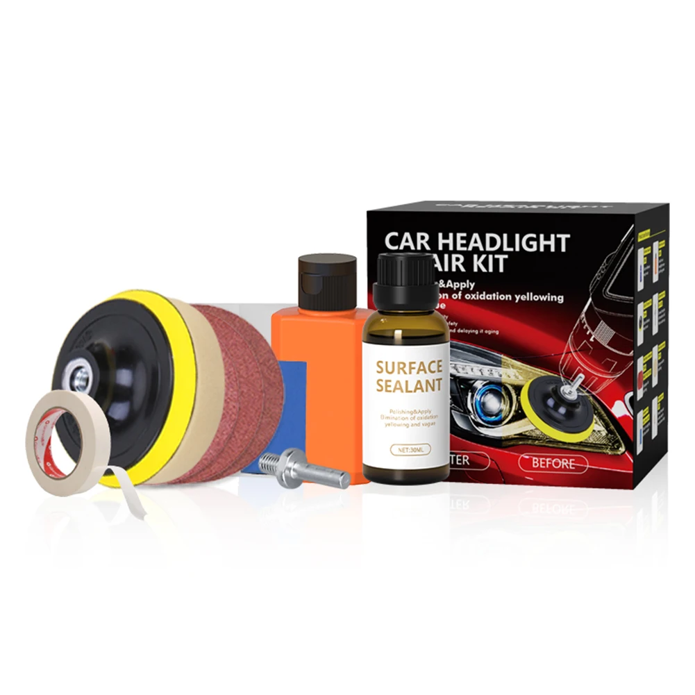Car Headlight Repair Kit Light Lens Polishing Machine Cleaning Paste Refurbished Headlight Scratches And Yellowing Polish Set
Car Headlight Repair Kit Light Lens Polishing Machine Cleaning Paste Refurbished Headlight Scratches And Yellowing Polish Set