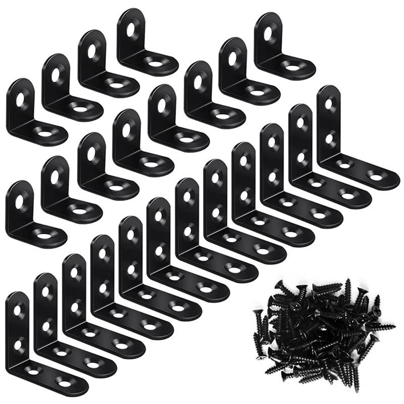 24PCS L Bracket Corner Brace,90 Degree Right Angle Bracket, Corner Bracket L Brackets For Wood Shelves Furniture Cabinet
24PCS L Bracket Corner Brace,90 Degree Right Angle Bracket, Corner Bracket L Brackets For Wood Shelves Furniture Cabinet