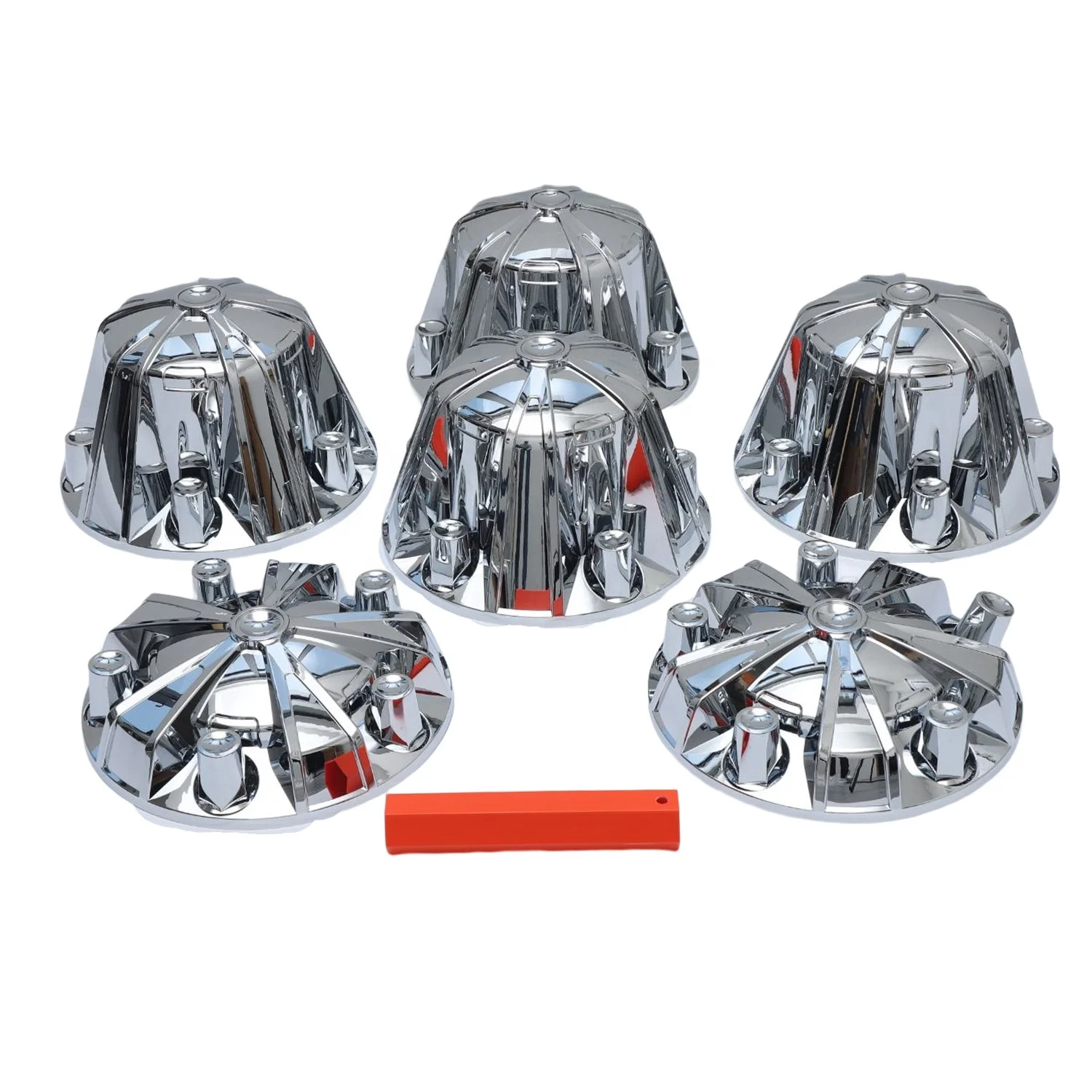 Ninetin Truxpro Flag Chrome ABS Hubcaps Complete Axle Covers Kit With 30 Pieces 33mm Thread On Lug Nut Covers For Semi Trucks
Ninetin Truxpro Flag Chrome ABS Hubcaps Complete Axle Covers Kit With 30 Pieces 33mm Thread On Lug Nut Covers For Semi Trucks