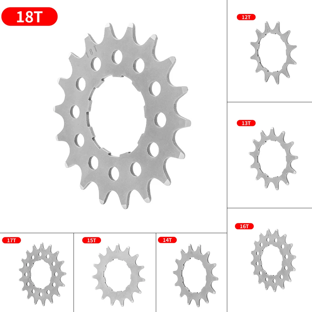 Bicycle Bike Sprocket Fixed Single Speed Cog Thread Ring 12 13 14 15 16 17 18T For 7/8/9/10/11 Multi Speed Chain High Resistant
Bicycle Bike Sprocket Fixed Single Speed Cog Thread Ring 12 13 14 15 16 17 18T For 7/8/9/10/11 Multi Speed Chain High Resistant