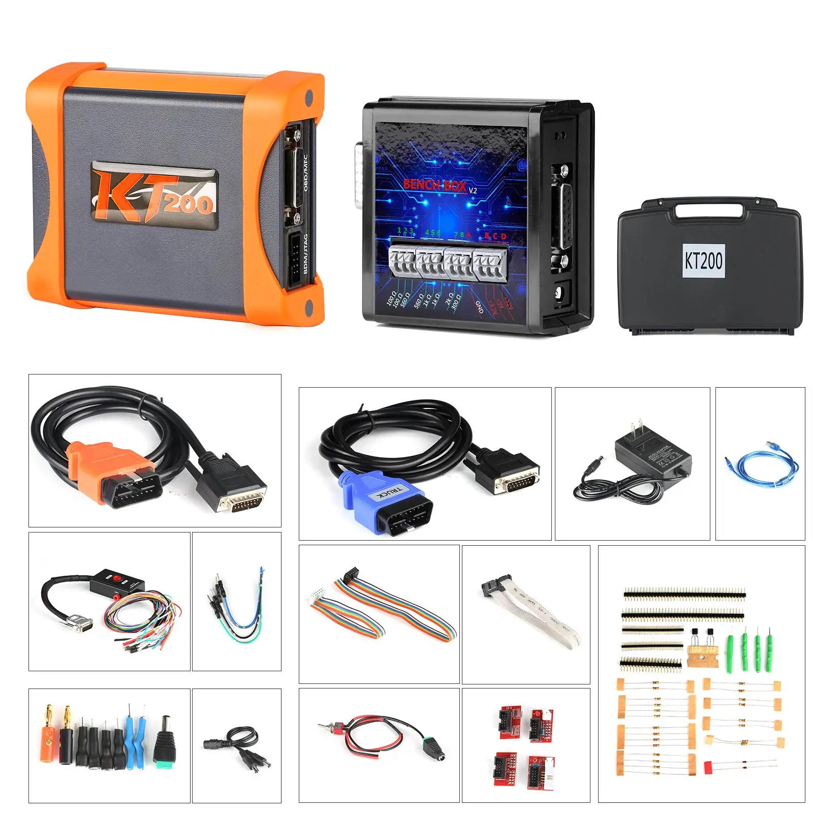 KT200 ECU Programmer Supports OBD BOOT BDM JTAG Multiple Protocols Calculates Checksum Update Online NO Annual Fee
KT200 ECU Programmer Supports OBD BOOT BDM JTAG Multiple Protocols Calculates Checksum Update Online NO Annual Fee