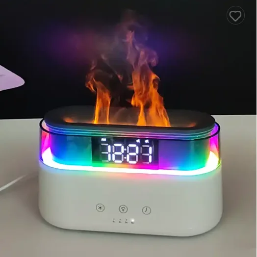 2023 Elegant Alarm Clock Oil Diffuser Innovative Simulation Flame Humidifier With Timer Function Flame Night Light
2023 Elegant Alarm Clock Oil Diffuser Innovative Simulation Flame Humidifier With Timer Function Flame Night Light