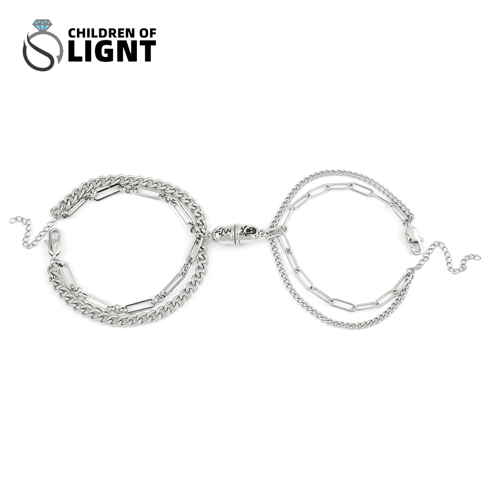 Magnetic Couple Bracelet Capsule Pendant Couple Pills Bracelets Stainleess Steel Lovers Pendant Kpop Jewelry Gift Accessories
Magnetic Couple Bracelet Capsule Pendant Couple Pills Bracelets Stainleess Steel Lovers Pendant Kpop Jewelry Gift Accessories