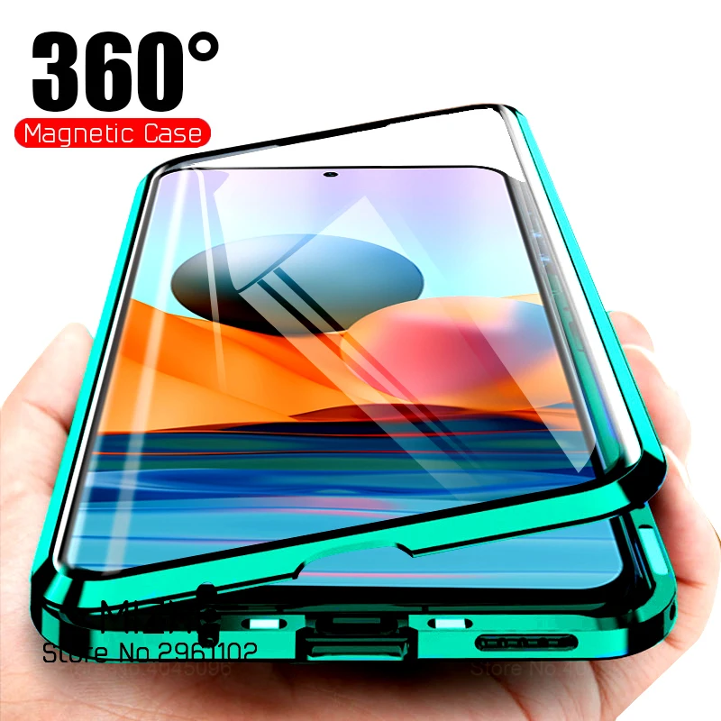 For Redmi Note10 Pro Case 360 Magnetic Metal Back Cover For Xiaomi Redmi Note 10 Pro 10Pro 10S Double Sided Glass Case
For Redmi Note10 Pro Case 360 Magnetic Metal Back Cover For Xiaomi Redmi Note 10 Pro 10Pro 10S Double Sided Glass Case