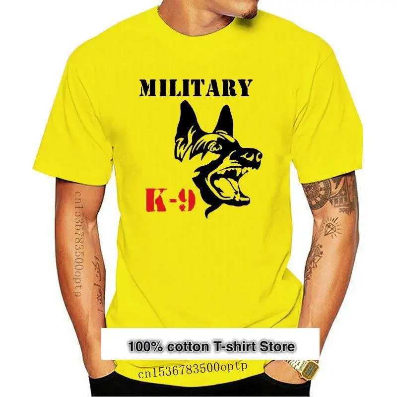 Camiseta con cuello redondo para hombre, camisa militar K9, informal, Verano
Camiseta con cuello redondo para hombre, camisa militar K9, informal, Verano