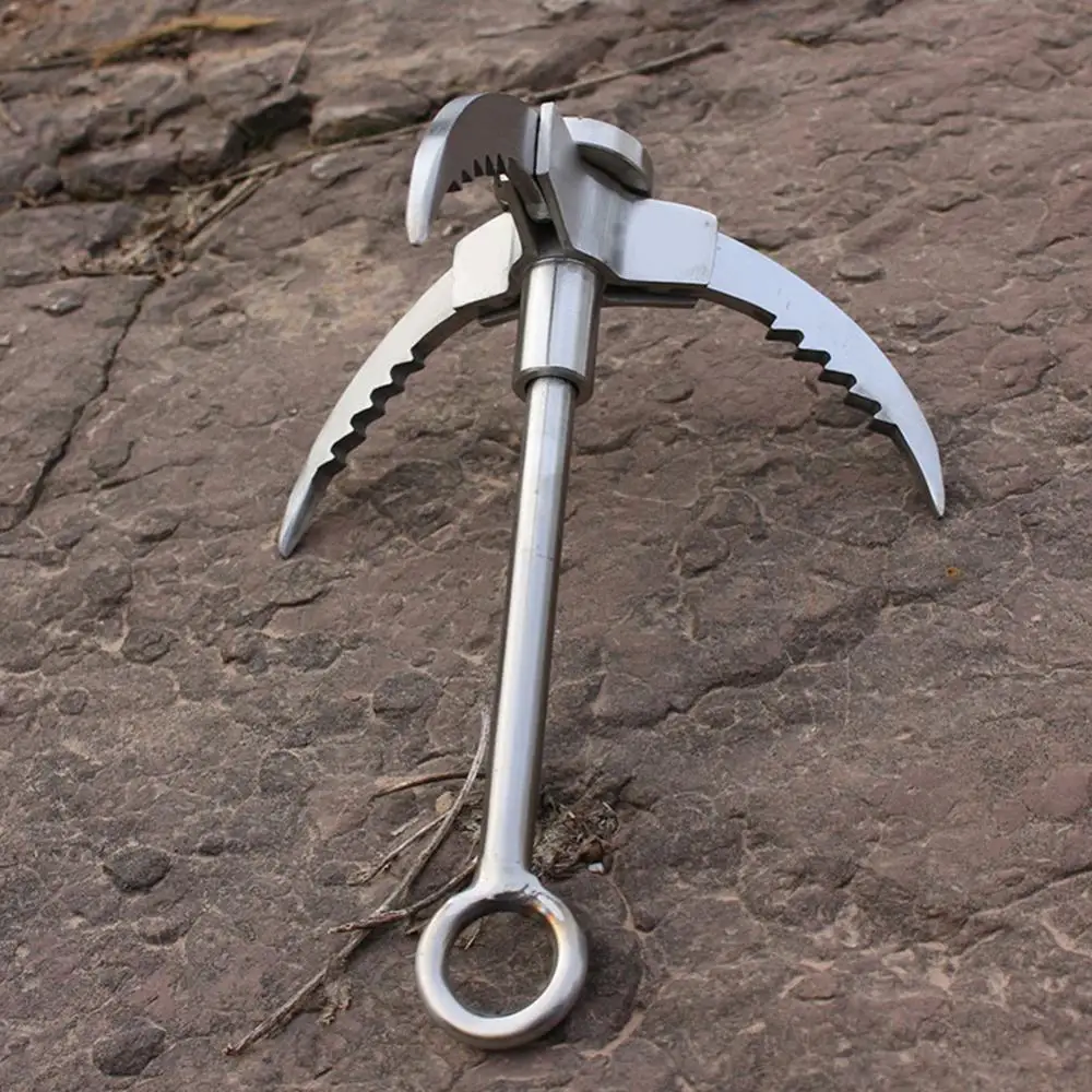 Carabiner Tool Climbing Outdoor Survival Foldable Steel Grappling 3-Claw Hook Tool
Carabiner Tool Climbing Outdoor Survival Foldable Steel Grappling 3-Claw Hook Tool