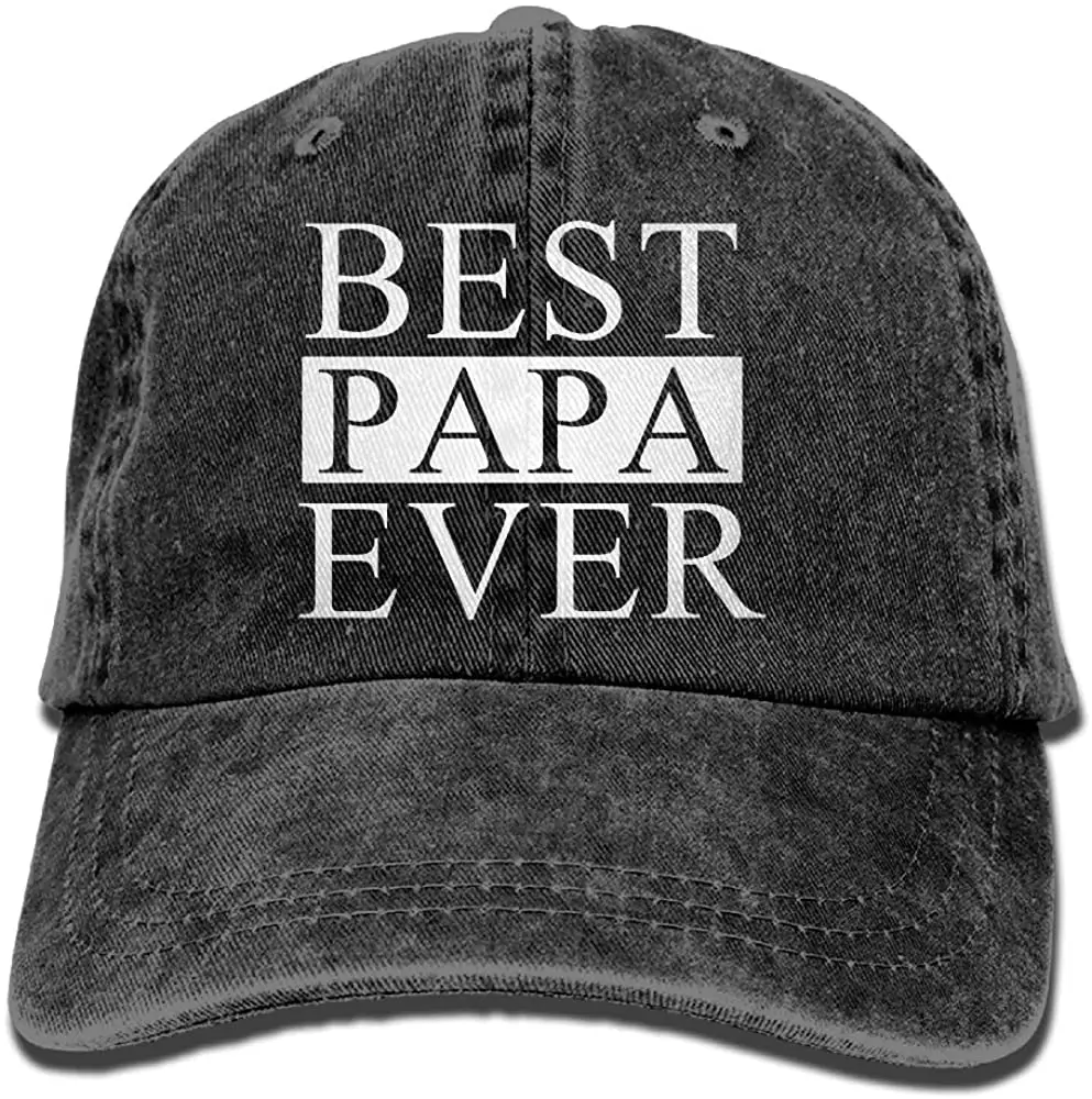 Best Papa Ever Denim Baseball Caps Hat Adjustable Cotton Sport Strap Cap for Men Women
Best Papa Ever Denim Baseball Caps Hat Adjustable Cotton Sport Strap Cap for Men Women