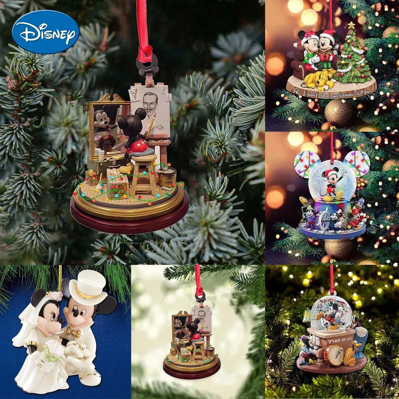 Disney Микки Маус Минни игрушки мультфильм украшение для рождественской елки аниме