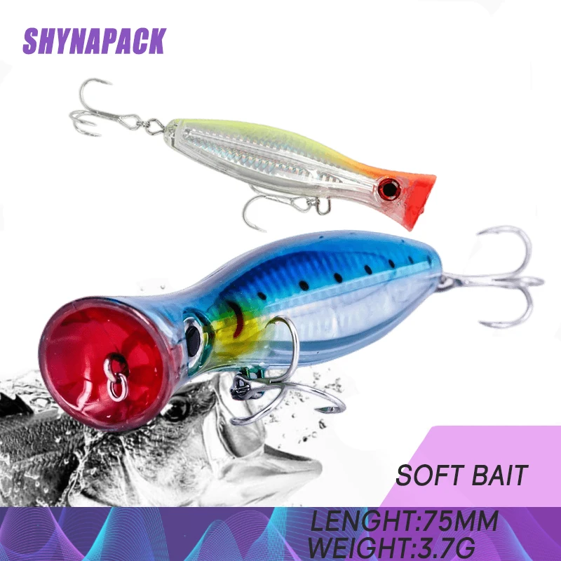 1pcs Big Popper 12cm 42g Wobbler Fishing Lure Crankbait Top Water Lures Long Shot Fishing Bait Pike Bass Swimming Lure
1pcs Big Popper 12cm 42g Wobbler Fishing Lure Crankbait Top Water Lures Long Shot Fishing Bait Pike Bass Swimming Lure