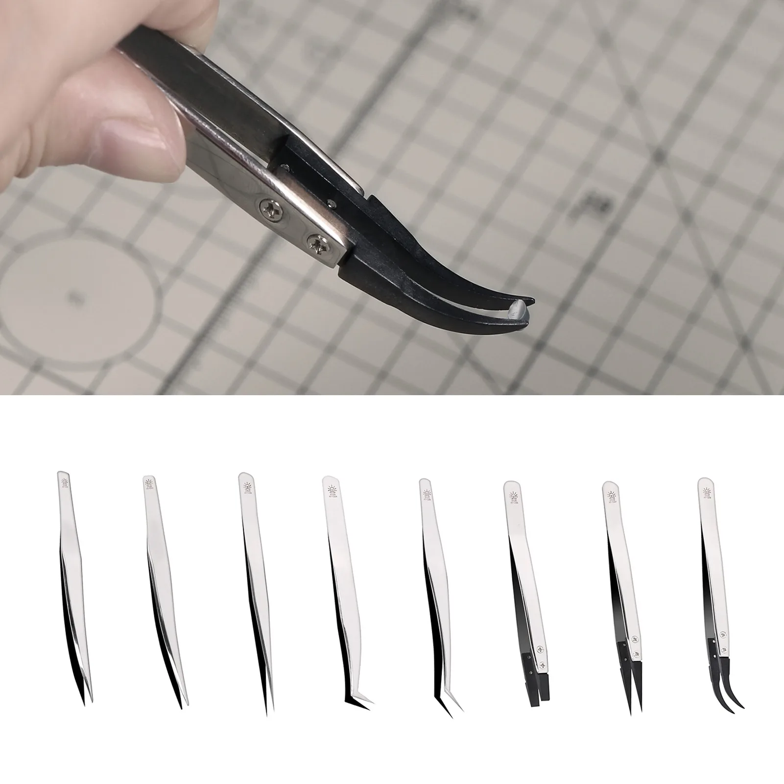 DSPIAE AT-TZ HG Angled Tweezers Modeling Hobby Craft Tools Accessory Industrial Tweezers Anti-static Antimagnetic Heat Resistant
DSPIAE AT-TZ HG Angled Tweezers Modeling Hobby Craft Tools Accessory Industrial Tweezers Anti-static Antimagnetic Heat Resistant