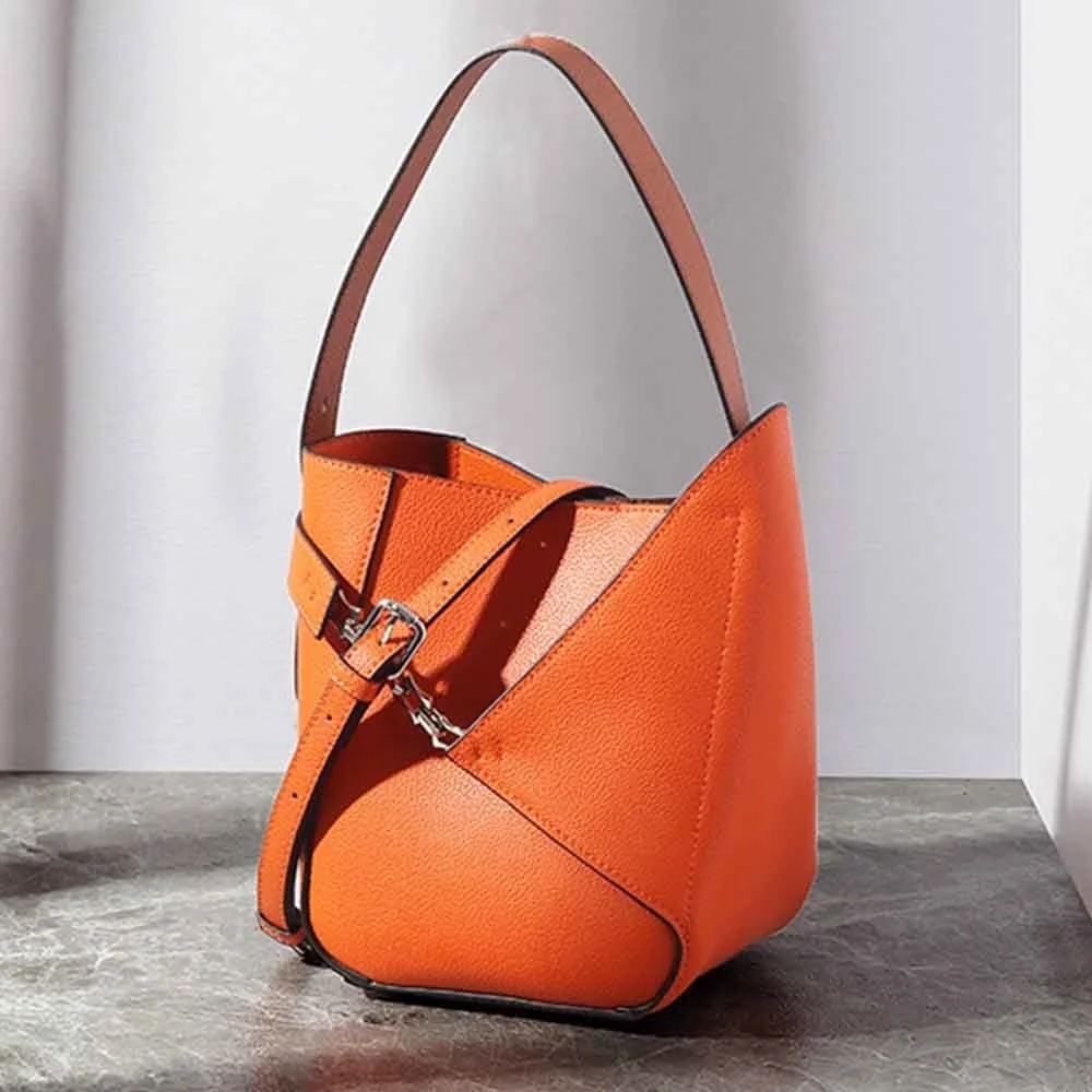 MS Genuine Leather Bucket Bag for Women European and American Style Luxury Designer Bags Orange Tote Purses New In 2023
MS Genuine Leather Bucket Bag for Women European and American Style Luxury Designer Bags Orange Tote Purses New In 2023