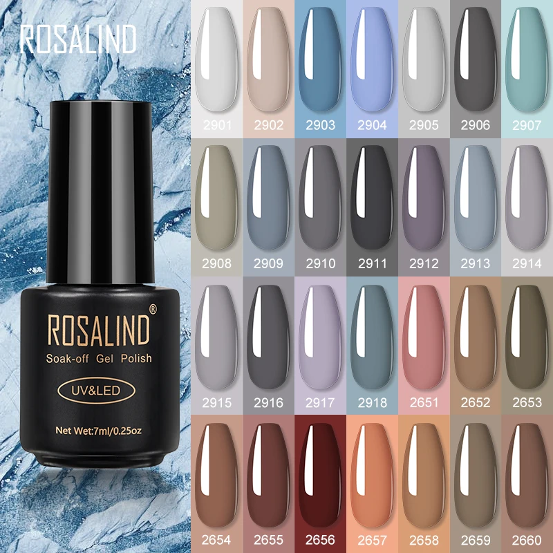Rosalind Brown Gray Series Nail Polish For Nail Art Soak Off Flavorless Semi Permanent Varnish Lacquer Need UV Lamp Nail Gel
Rosalind Brown Gray Series Nail Polish For Nail Art Soak Off Flavorless Semi Permanent Varnish Lacquer Need UV Lamp Nail Gel