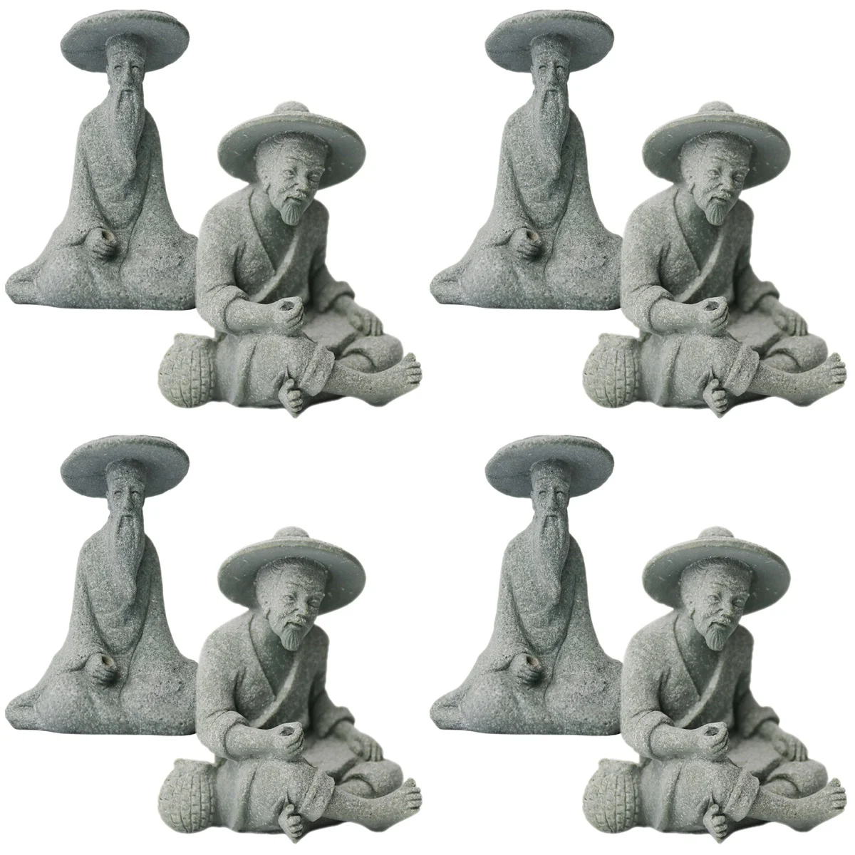 8 pcs Simulation Miniature Decorative Sandstone Outside Fisherman Decor Patio Bonsai Decoration Elder Statue
8 pcs Simulation Miniature Decorative Sandstone Outside Fisherman Decor Patio Bonsai Decoration Elder Statue