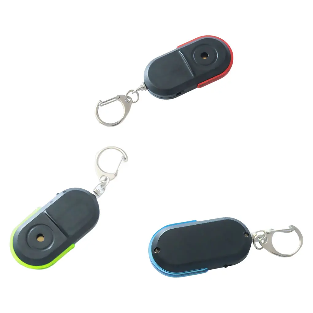 

ABS Key Anti-lost Alarms Portable Frosted Replacement LED Lighting Sound Control Kids Wallet Phone Locator Keychain