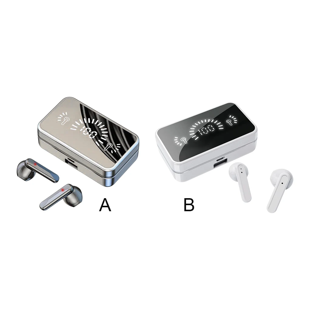 1 Pair Wireless Earbuds Bluetooth-compatible V5 1 Sweatproof Earphones Headsets Portable Driving Walking Music White
1 Pair Wireless Earbuds Bluetooth-compatible V5 1 Sweatproof Earphones Headsets Portable Driving Walking Music White
