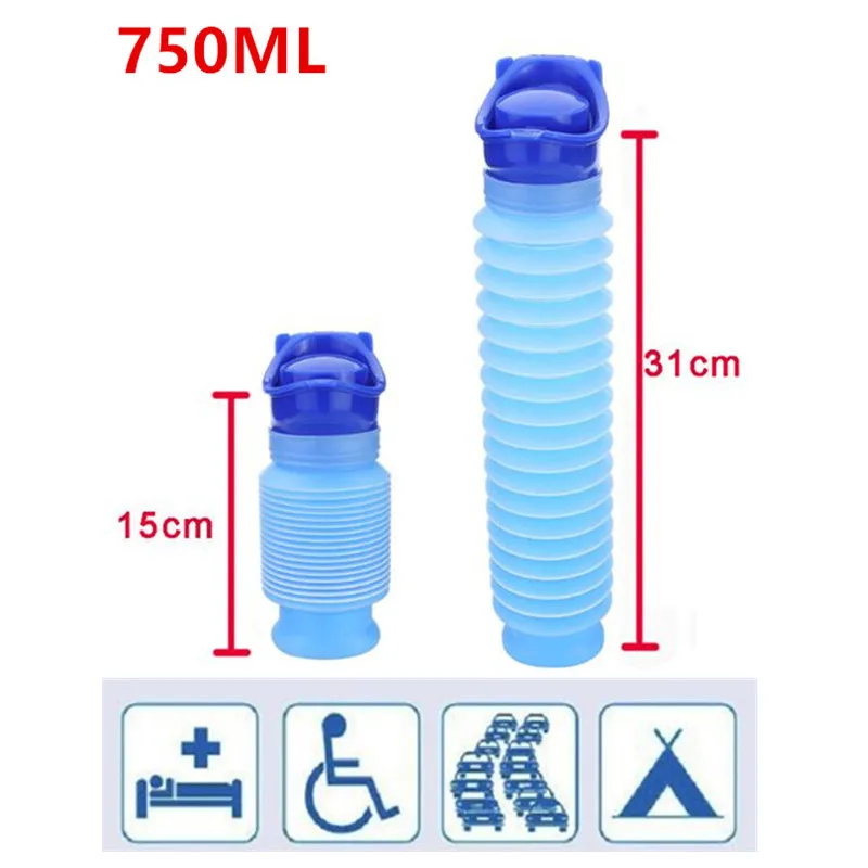 High Quality 750ML Portable Adult Urinal Outdoor Camping Travel Urine Car Urination Pee Soft Toilet Urine Help Men Toilet
High Quality 750ML Portable Adult Urinal Outdoor Camping Travel Urine Car Urination Pee Soft Toilet Urine Help Men Toilet