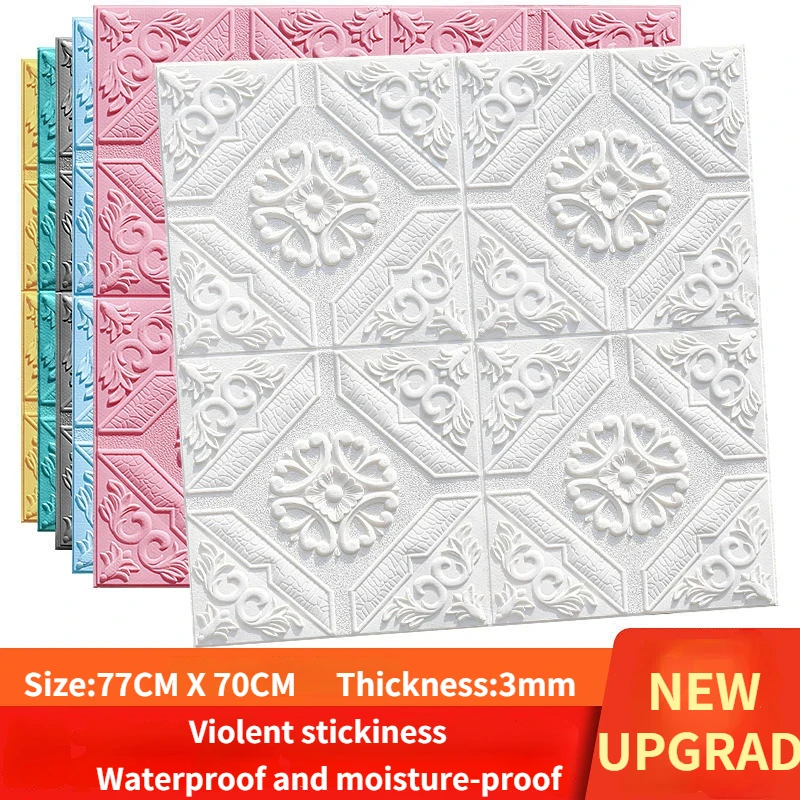 3D Three-Dimensional Wall Stickers Waterproof and Moisture-Proof Foam Wallpaper Ceiling Living Room Tv Background Stickers
3D Three-Dimensional Wall Stickers Waterproof and Moisture-Proof Foam Wallpaper Ceiling Living Room Tv Background Stickers