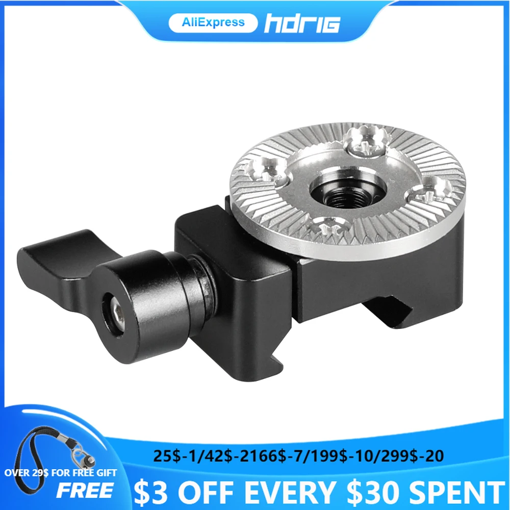 HDRIG NATO Clamp Clip With ARRI Rosette M6 Thread Mount for Camera Cage Handle Grip Aluminum
HDRIG NATO Clamp Clip With ARRI Rosette M6 Thread Mount for Camera Cage Handle Grip Aluminum
