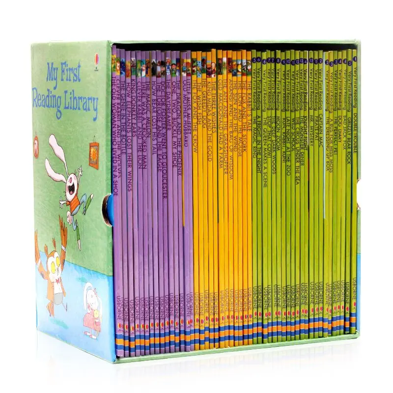 50 Books/Set Usborne My First Reading Library English Picture Story Book Kids Words Learning Guide Child Read In Early Stages
50 Books/Set Usborne My First Reading Library English Picture Story Book Kids Words Learning Guide Child Read In Early Stages