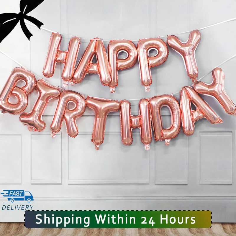 Balloon Happy Birthday Decoration Party Decoration Drop Shipping Rose Gold Letter Foil Ballon Birthday Balony Anniversaire
Balloon Happy Birthday Decoration Party Decoration Drop Shipping Rose Gold Letter Foil Ballon Birthday Balony Anniversaire