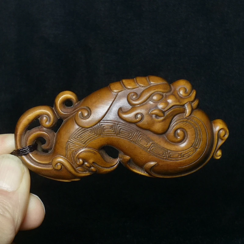 YIZHU CULTUER ART L 8.7 CM Chinese Boxwood Hand Carved Dragon and Phoenix Statue Netsuke collection Gift
YIZHU CULTUER ART L 8.7 CM Chinese Boxwood Hand Carved Dragon and Phoenix Statue Netsuke collection Gift