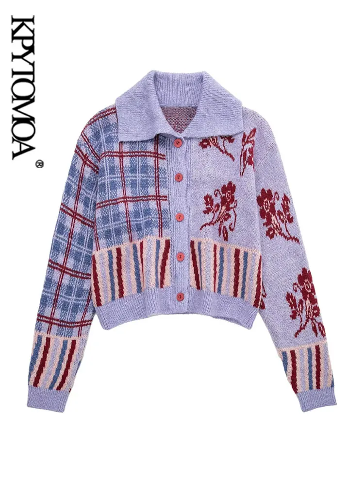 KPYTOMOA Women Fashion Front Button Jacquard Knit Cardigan Sweater Vintage Lapel Collar Long Sleeve Female Outerwear Chic Tops
KPYTOMOA Women Fashion Front Button Jacquard Knit Cardigan Sweater Vintage Lapel Collar Long Sleeve Female Outerwear Chic Tops
