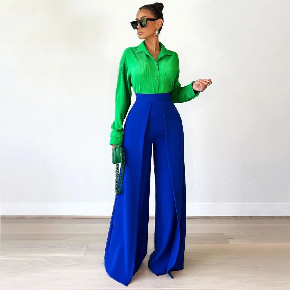 2022 Women's Wide Leg Trousers Summer Commute Office High Waist Fashion Elegant Loose Solid Color Straight Trousers
2022 Women's Wide Leg Trousers Summer Commute Office High Waist Fashion Elegant Loose Solid Color Straight Trousers