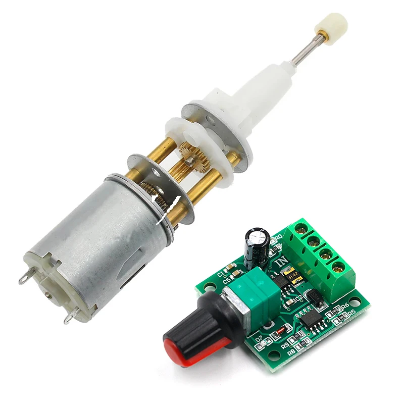 Micro Gear Motor DC 1.5V 3V 6V Rotary Telescopic Thrust Electric Motor Push Cyclotron Reciprocating Moter PWM Speed Controller
Micro Gear Motor DC 1.5V 3V 6V Rotary Telescopic Thrust Electric Motor Push Cyclotron Reciprocating Moter PWM Speed Controller