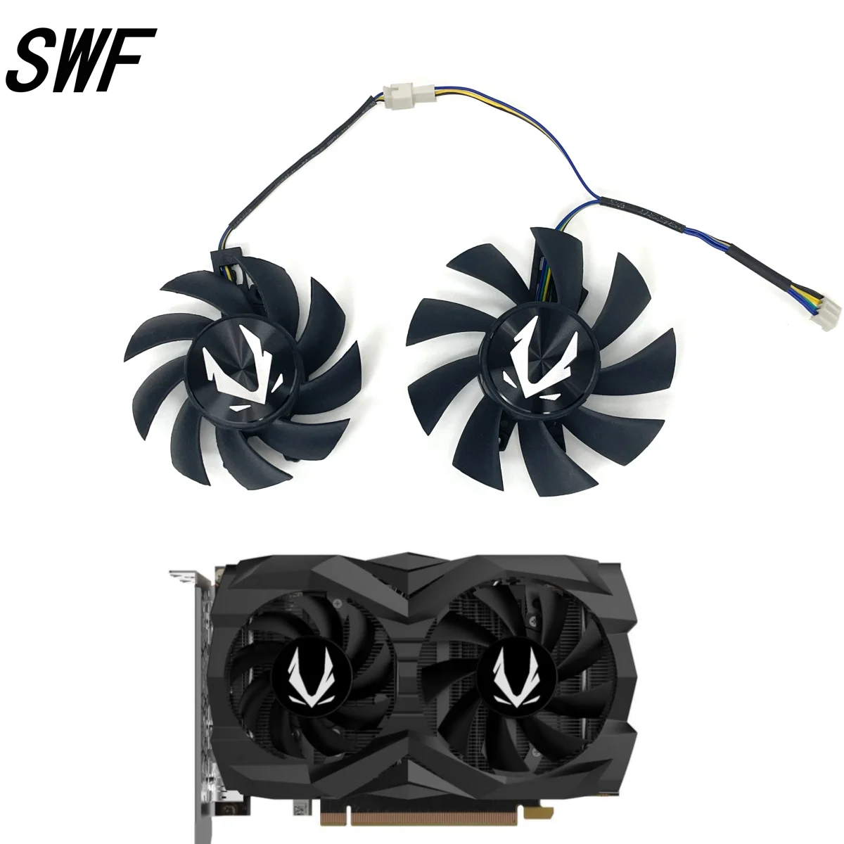 New 2PCS/set GA72S2U GA82S2H 0.32A 4Pin Cooling FAN For ZOTAC GAMING GeForce GTX 1660 SUPER 1660Ti Twin Fan ZT-T16620F-10L
New 2PCS/set GA72S2U GA82S2H 0.32A 4Pin Cooling FAN For ZOTAC GAMING GeForce GTX 1660 SUPER 1660Ti Twin Fan ZT-T16620F-10L