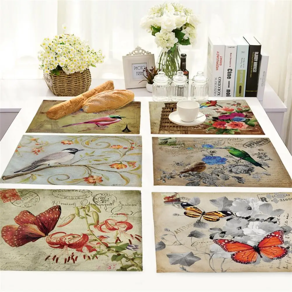 Clear Printing Long Lasting Smooth Edges Butterfly Pattern Placemat for Restaurant
Clear Printing Long Lasting Smooth Edges Butterfly Pattern Placemat for Restaurant