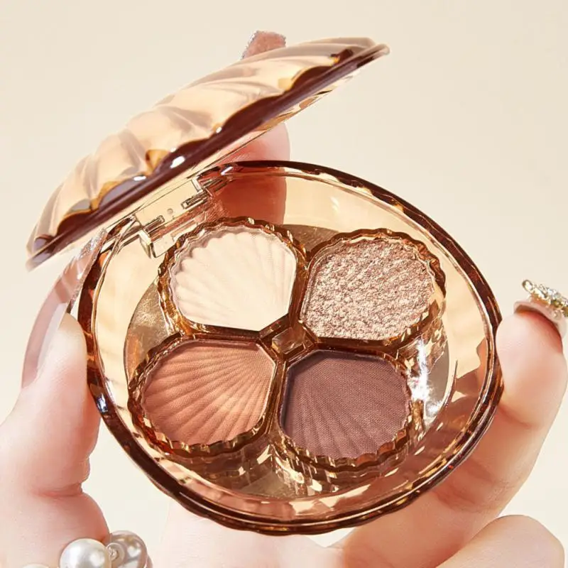 Shimmer Shiny Sequins Earth Color Eyeshadow Palette Creative Shell Eye Shadow Silky Smooth Daily Eye Makeup 4 Color Eyeshadow
Shimmer Shiny Sequins Earth Color Eyeshadow Palette Creative Shell Eye Shadow Silky Smooth Daily Eye Makeup 4 Color Eyeshadow