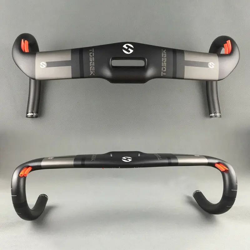 TOSEEK full carbon handlebar 400-440mm31.8mm Road Bike Handlebar Threadless Integrated Racing Drop Bikes Bar Bicycle Accessories
TOSEEK full carbon handlebar 400-440mm31.8mm Road Bike Handlebar Threadless Integrated Racing Drop Bikes Bar Bicycle Accessories