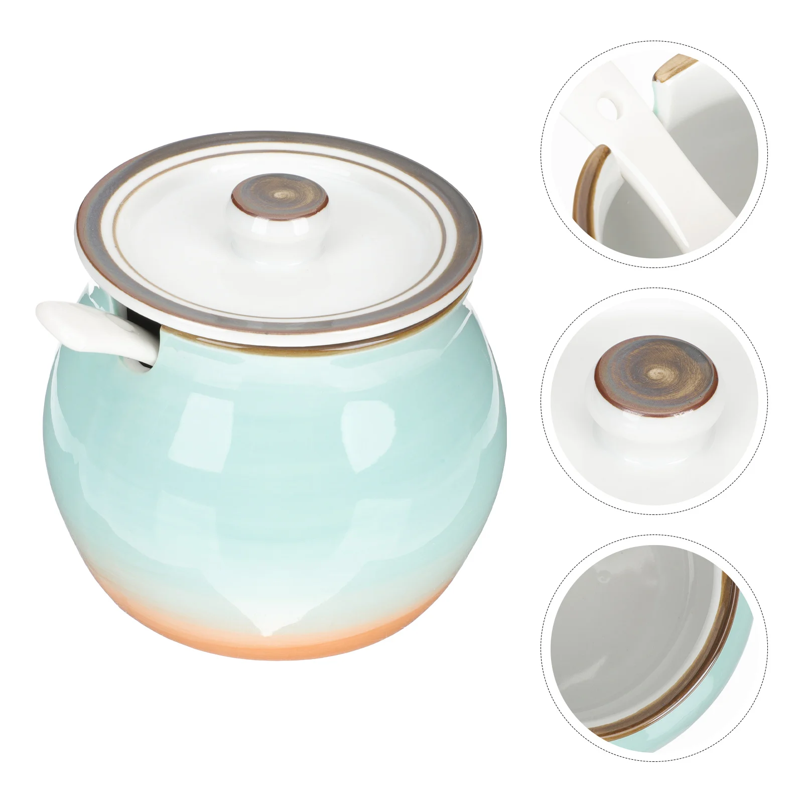 Sugar Jar Ceramic Salt Condiment Container Seasoning Bowl Potspoon Kitchen Lidboxes Storage Canister Box Holder Coffee Jars
Sugar Jar Ceramic Salt Condiment Container Seasoning Bowl Potspoon Kitchen Lidboxes Storage Canister Box Holder Coffee Jars