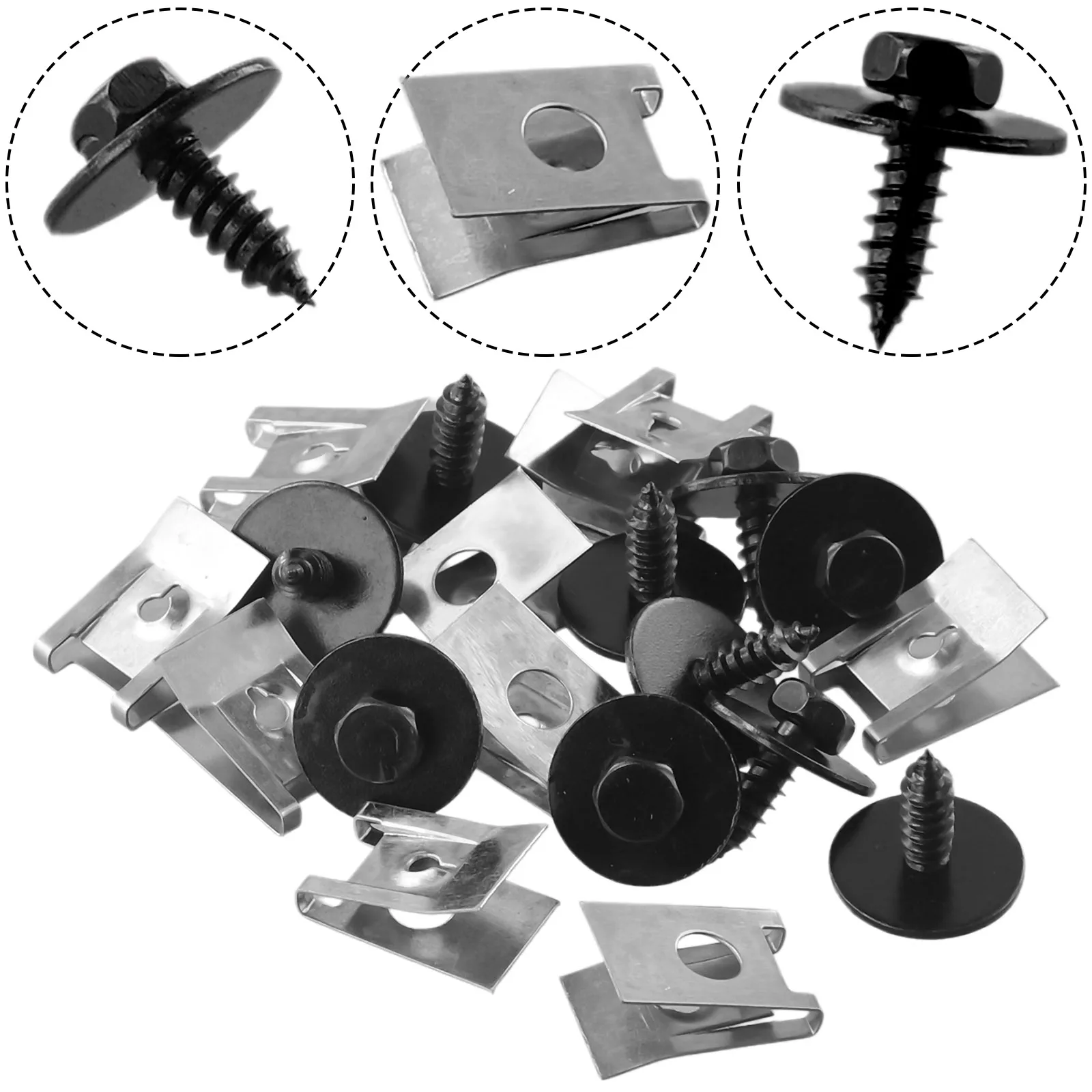 Fastener Screw Bolt U Nut Car Undertray Splash Guard Durable Exterior Replacement Screw Clips Silver 14mm 20pcs
Fastener Screw Bolt U Nut Car Undertray Splash Guard Durable Exterior Replacement Screw Clips Silver 14mm 20pcs