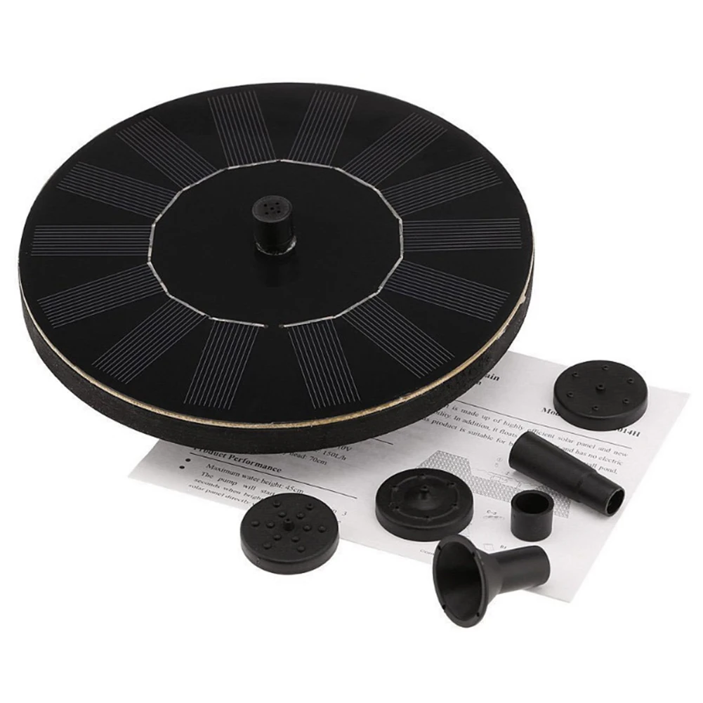Eco-friendly Bird Bath Fish Tank Solar Fountain Fountain Pool 150L/H 50cm Height Floating Design 130mm Diameter
Eco-friendly Bird Bath Fish Tank Solar Fountain Fountain Pool 150L/H 50cm Height Floating Design 130mm Diameter