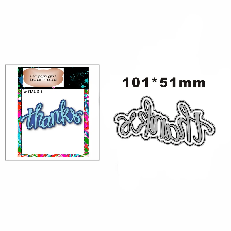 New Thanks Different Font Heights Metal Cutting Die Scrapbook Template Cutting Card Making Decorative Relief Photo Album Crafts
New Thanks Different Font Heights Metal Cutting Die Scrapbook Template Cutting Card Making Decorative Relief Photo Album Crafts