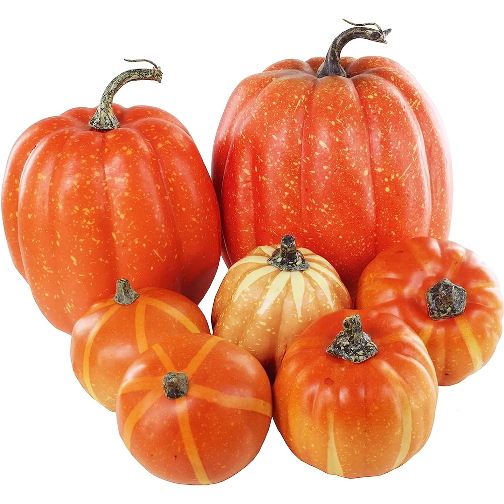 Assorted Sizes Fall Artificial Pumpkins Harvest Pumpkins Faux Foam Pumpkins for Fall Autumn Season Halloween Thanksgiving
Assorted Sizes Fall Artificial Pumpkins Harvest Pumpkins Faux Foam Pumpkins for Fall Autumn Season Halloween Thanksgiving